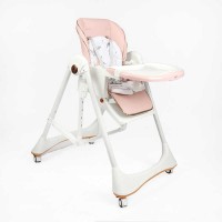 Стільчик для годування Toti 52305 (1) мягкий чохол PU з подушкою, гойдалка, 4 колеса, з’ємний столик, в коробці