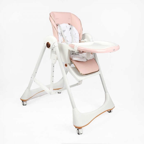 Стільчик для годування Toti 52305 (1) мягкий чохол PU з подушкою, гойдалка, 4 колеса, з’ємний столик, в коробці Стільчик для годування Toti 52305 (1) мягкий чохол PU з подушкою, гойдалка, 4 колеса, з’ємний столик, в коробці