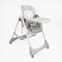 Стільчик для годування Toti 61225 (1) мягкий чохол PU з подушкою, гойдалка, 4 колеса, з’ємний столик, в коробці