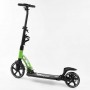 Двухколесный самокат с дисковым тормозом Best Scooter 49161 черный с зеленым