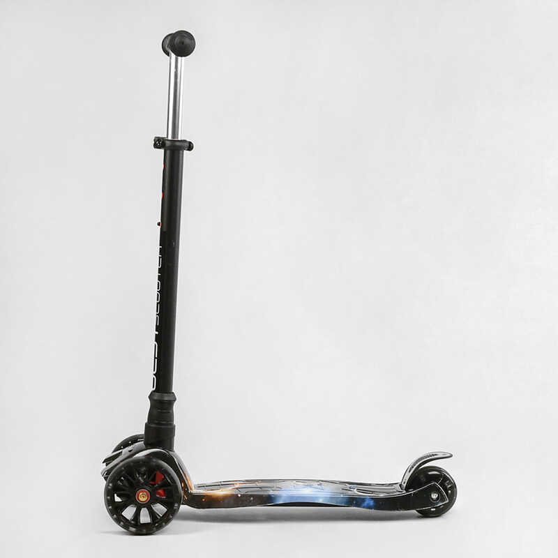 Самокат трехколесный для детей от 3х лет Best Scooter MAXI S - 10743 черный