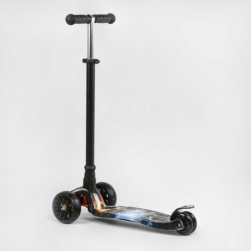 Самокат трехколесный для детей от 3х лет Best Scooter MAXI S - 10743 черный