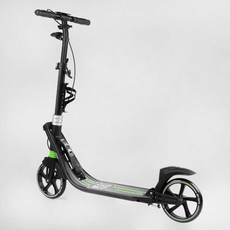 Самокат двоколісний "Best Scooter" L-22066 чорно-зелений