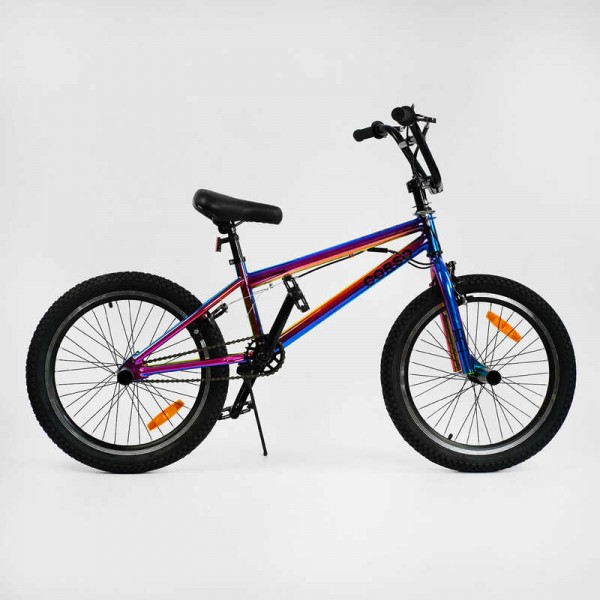 Велосипед трюковий 20'' Corso BMX-1055 неохром