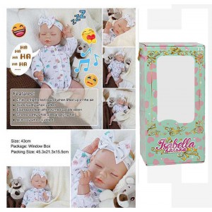 Пупс QM 240021 A (12) "TK Group", функціональний, висота: 42 см, гумовий, озвучені репліки англ. мовою, аксесуари, в коробці