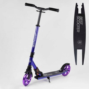 Самокат алюминиевый "Best Scooter" S-20415 (2) колеса PU, d колес - 180мм, 1 амортизатор передний, анодированная покраска, У ПАКЕТІ