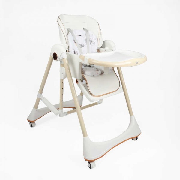 Стільчик для годування Toti 73116 (1) мягкий чохол PU з подушкою, гойдалка, 4 колеса, з’ємний столик, в коробці Стільчик для годування Toti 73116 (1) мягкий чохол PU з подушкою, гойдалка, 4 колеса, з’ємний столик, в коробці