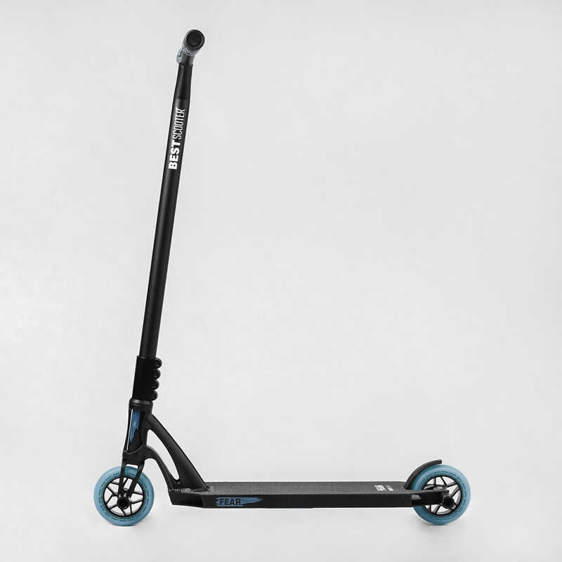 Самокат трюковый МТ-40488 Best Scooter "FEAR" черно-синий