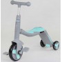 Самокат 3в1 самокат-велобег-велосипед Best Scooter JT 10181 бирюзовый