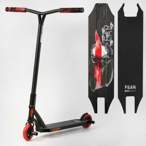 Самокат трюковый МТ-50599 Best Scooter "FEAR" черно-красный