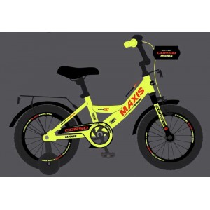 Велосипед 14" дюймів 2-х колісний "CORSO" MAXIS CL-14663 (1) ручне гальмо, дзвіночок, сидіння з ручкою, додаткові колеса, ЗІБРАНИЙ НА 75, в коробці