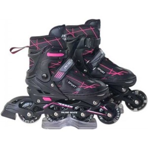 Дитячі розсувні ролики для дівчинки, розмір 39-43, 99250-L рожевий