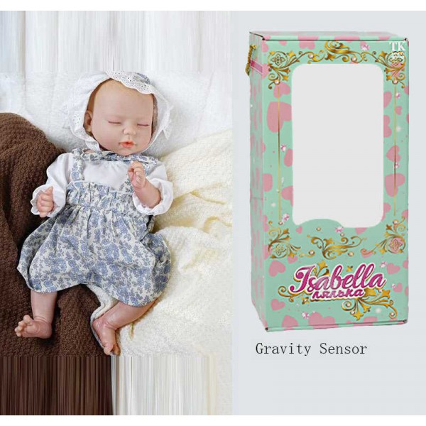 Пупс QM 24020 (12) "TK Group", функціональний, висота: 42 см, гумовий, пустушка, пляшечка, памперс, капелюшок, в коробці