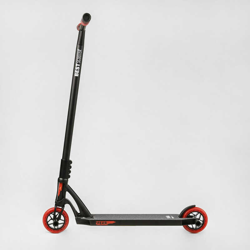 Самокат трюковый МТ-50599 Best Scooter "FEAR" черно-красный