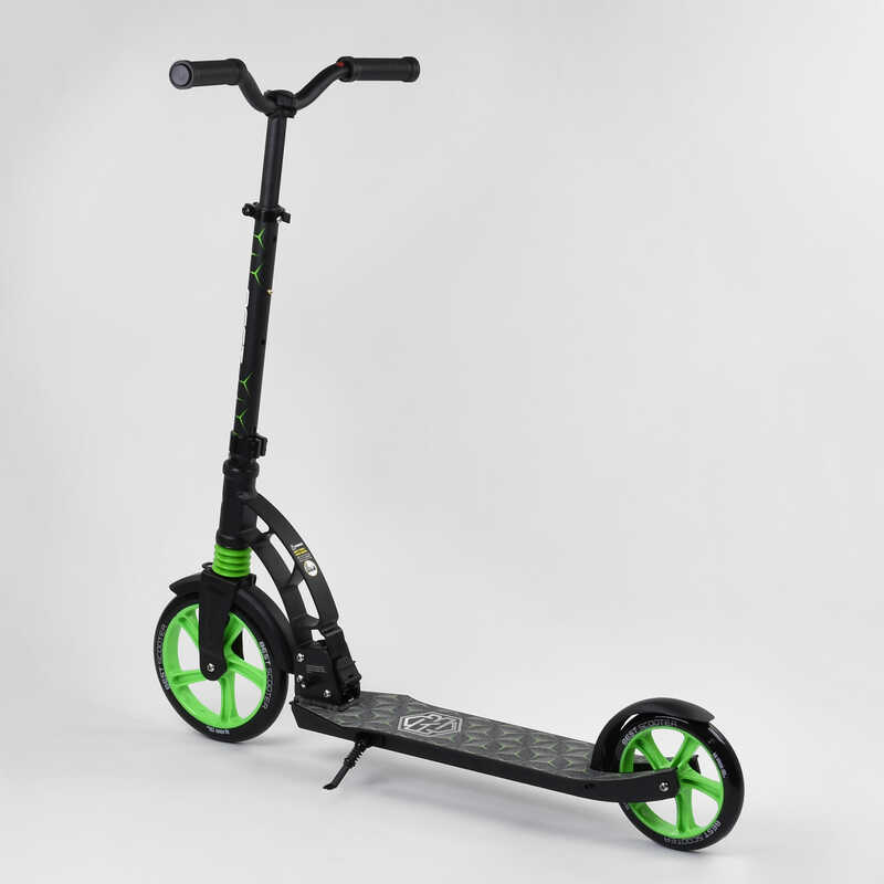 Самокат двоколісний "Best Scooter" 62798 чорно-зелений