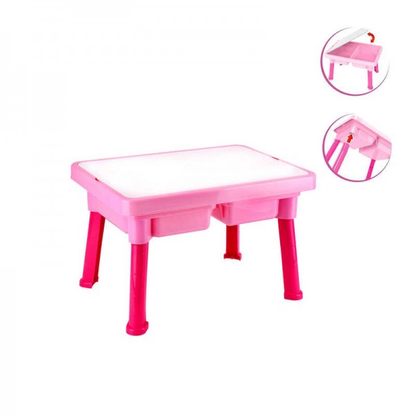 Дитячий столик з ящиком ля зберігання Technok Toys 7853 рожевий 