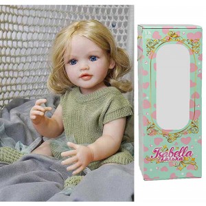 Лялька QM 136 (12) "TK Group", висота: 50 см, гумова, імітація скляних очей, пустушка, пляшечка, памперс, шкарпетки, в коробці