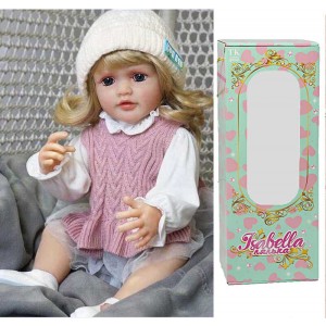 Лялька QM 151 (12) "TK Group", висота: 50 см, гумова, імітація скляних очей, взуття, капелюшок, пустушка, пляшечка, памперс, в коробці