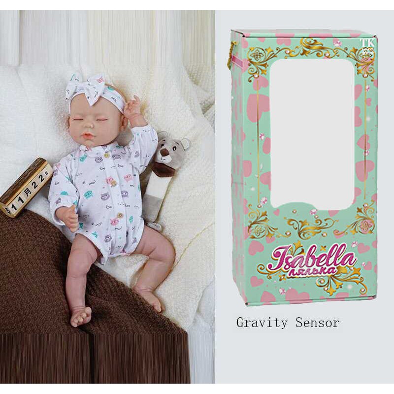 Пупс QM 24021 (12) "TK Group", функціональний, висота: 42 см, гумовий, пустушка, пляшечка, памперс, пов’язка на голову, в коробці