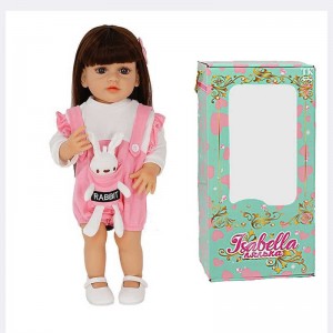 Лялька QM 25025 (12) "TK Group", функціональна, висота: 50 см, датчик руху, звуки: сміх, плач, засинає, гумова, імітація скляних очей, в коробці