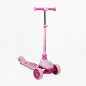 Самокат триколісний "Best Scooter" J-4266-032 (4) колеса PU 125х40мм зі світлом, висота: мін. 60 см, макс. 79 см, складне кермо, в коробці