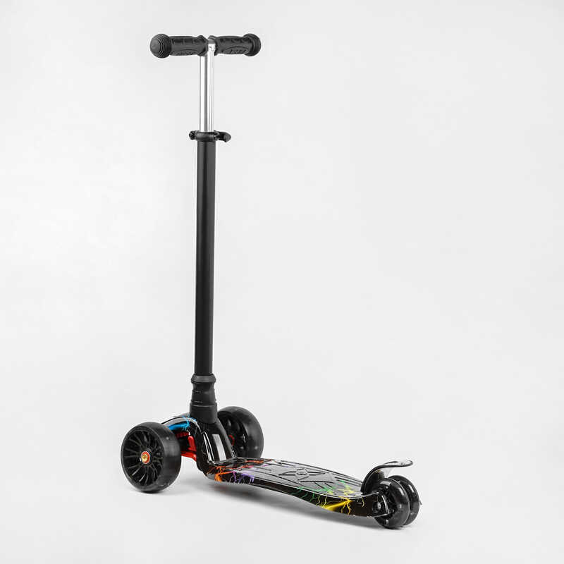 Самокат трехколесный для детей от 3х лет Best Scooter MAXI S - 11055 черный