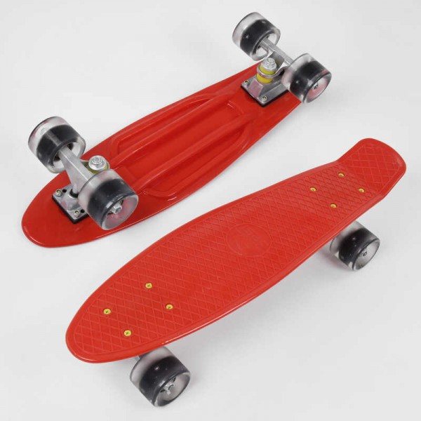 Скейт Пенні борд, колеса PU зі світлом, Best Board 8181 червоний