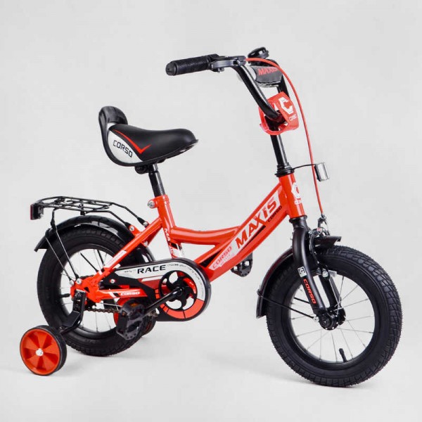 Велосипед 12" дюймів для дітей 2-4 років CORSO MAXIS-12321 червоний