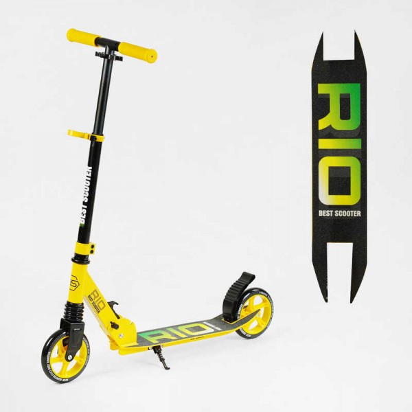 Самокат двоколісний алюмінієвий від 5 років Best Scooter Rio R - 35959 жовтий