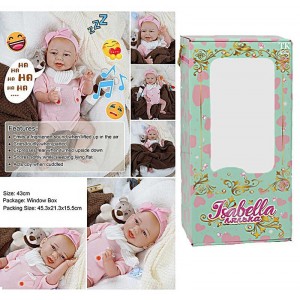 Пупс QM 240018 A (12) "TK Group", функціональний, датчик руху, висота: 42 см, гумовий, озвучені репліки англ. мовою, аксесуари, в коробці