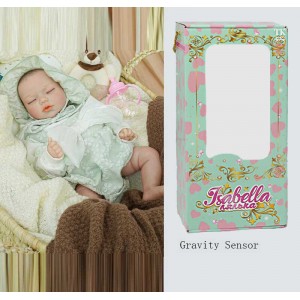 Пупс QM 24056 (12) "TK Group", функціональний, висота: 42 см, гумовий, пустушка, пляшечка, памперс, капелюшок, в коробці