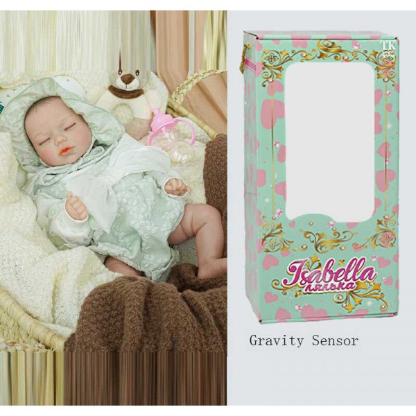 Пупс QM 24056 (12) "TK Group", функціональний, висота: 42 см, гумовий, пустушка, пляшечка, памперс, капелюшок, в коробці