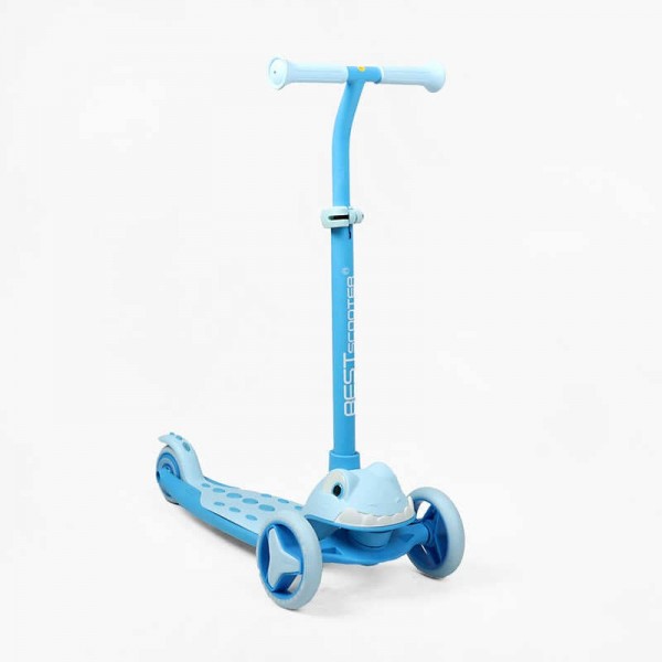 Самокат триколісний "Best Scooter" L-16478 (4) колеса PU 125х40мм зі світлом, в коробці