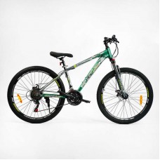 Спортивный велосипед 26" дюймов, рама 15" CORSO HEADWAY HW-26617 (3*7s)