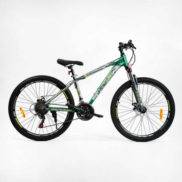 Спортивний велосипед 26" дюймів, рама 15" CORSO HEADWAY HW-26617 (3*7s) 