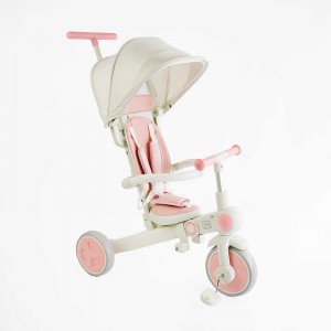 Складной детский трехколесный велосипед Best Trike BS-12-303 розовый 