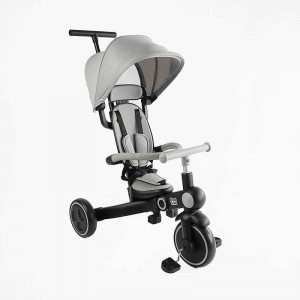 Складной детский трехколесный велосипед Best Trike BS-12-411 серый 