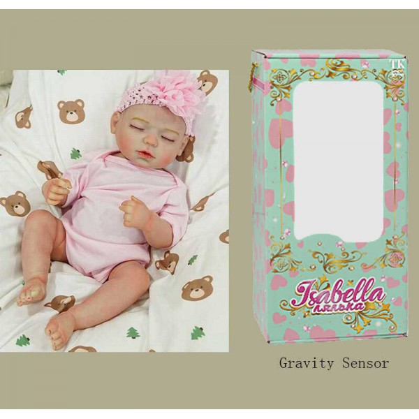 Пупс QM 24075 (12) "TK Group", функціональний, висота: 42 см, гумовий, пустушка, пляшечка, памперс, капелюшок, в коробці