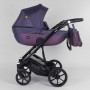 Детская коляска 2 в 1 Expander VIVA V-26883 (1) цвет Plum, водоотталкивающая ткань + эко-кожа