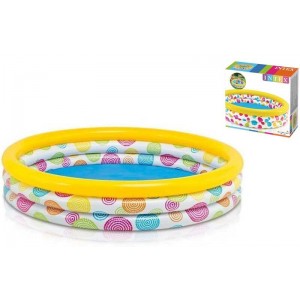 Дитячий надувний басейн (168х38см) Intex 59416 NP «Геометрія»