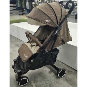 Легкая прогулочная детская коляска JOY Vittoria 71055 коричневый лён