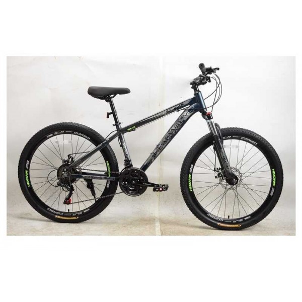 Спортивний велосипед 26" дюймів, рама 15" CORSO HEADWAY HW-26566 (3*7s) сірий