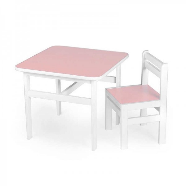 Дитячий стіл + стільчик, для дівчинки, DS-SP04 рожевий 