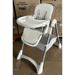 Стільчик для годування Toti Т-80801 (1) мягкий чохол PU, 4 колеса, з’ємний столик, корзинка, в коробці