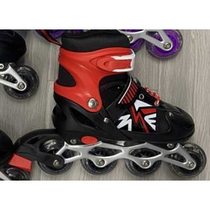 Детские раздвижные ролики, размер 39-43, 49083-L красные