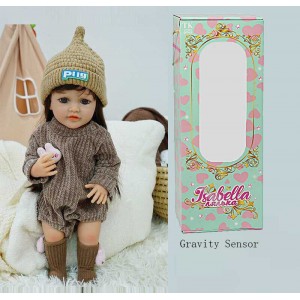 Лялька QM 24093 (12) "TK Group", функціональна, датчик руху, звуки: сміх, плач, засинає, гумова, імітація скляних очей, аксесуари, в коробці