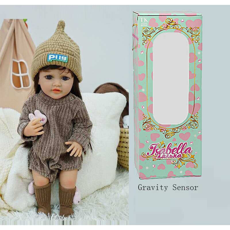 Лялька QM 24093 (12) "TK Group", функціональна, датчик руху, звуки: сміх, плач, засинає, гумова, імітація скляних очей, аксесуари, в коробці