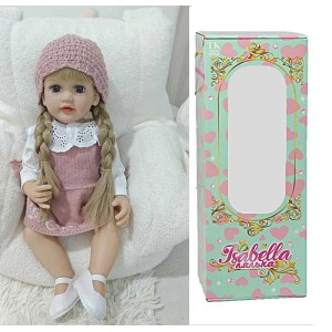 Лялька QM 24107 (12) "TK Group", висота: 50 см, гумова, імітація скляних очей, пустушка, пляшечка, памперс, взуття, капелюшок, в коробці