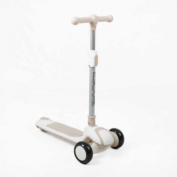 Самокат триколісний "Skyper" RJ-0270/41 (6) колеса PU 125х45мм зі світлом, УКРАЇНСЬКЕ ОЗВУЧУВАННЯ, підсвічування платформи, кермо складне, в коробці