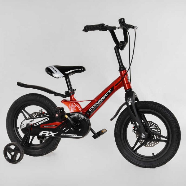 Велосипед 14" дюймів для дітей 3-5 років Corso CONNECT MG-14804 червоний